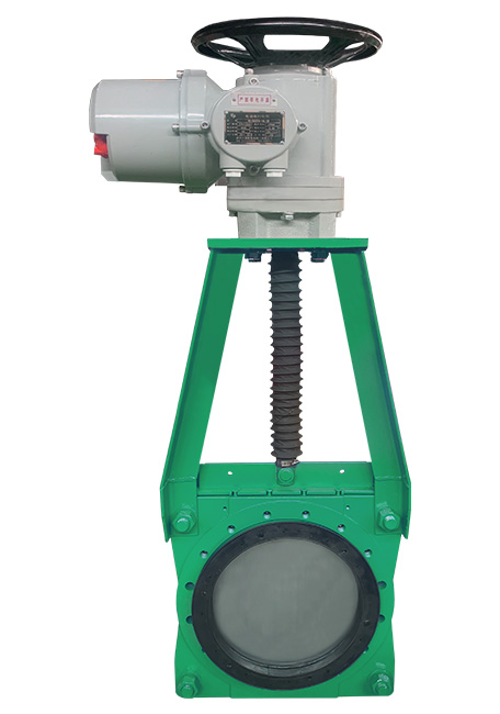 電動對夾式礦漿刀閘閥