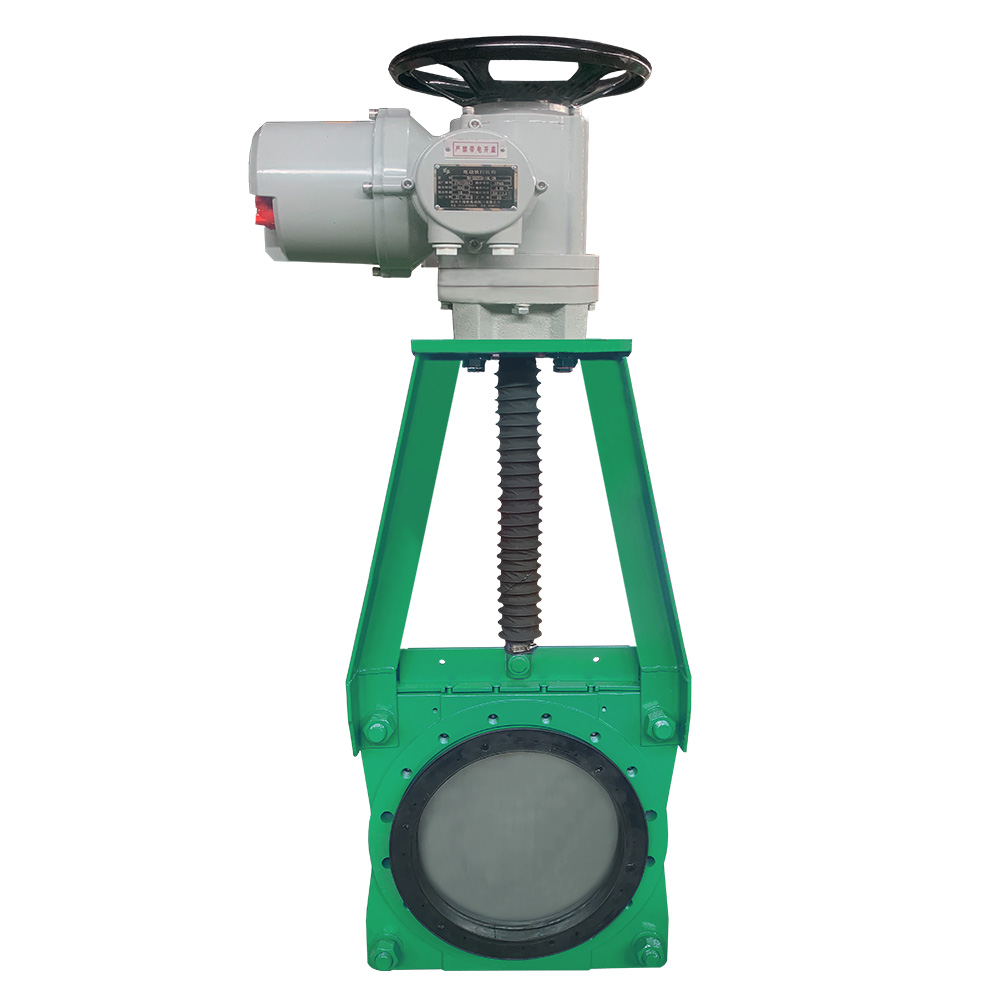 電動對夾式礦漿刀閘閥