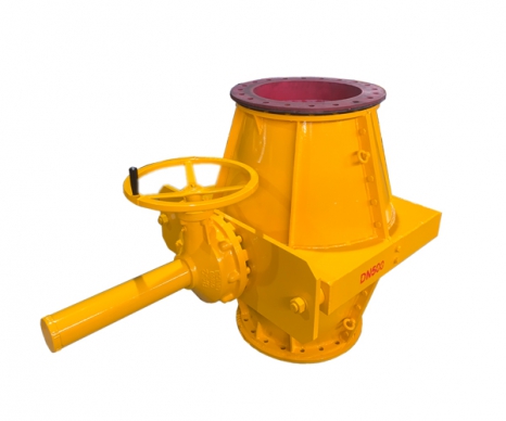 手動傘齒輪管夾閥/大口徑