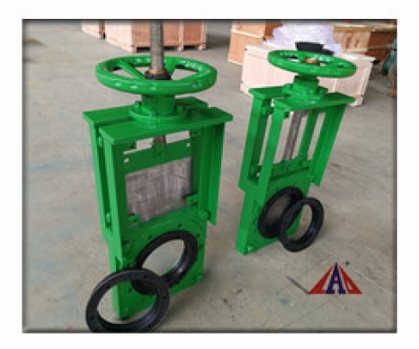 手動對夾式礦漿刀閘閥